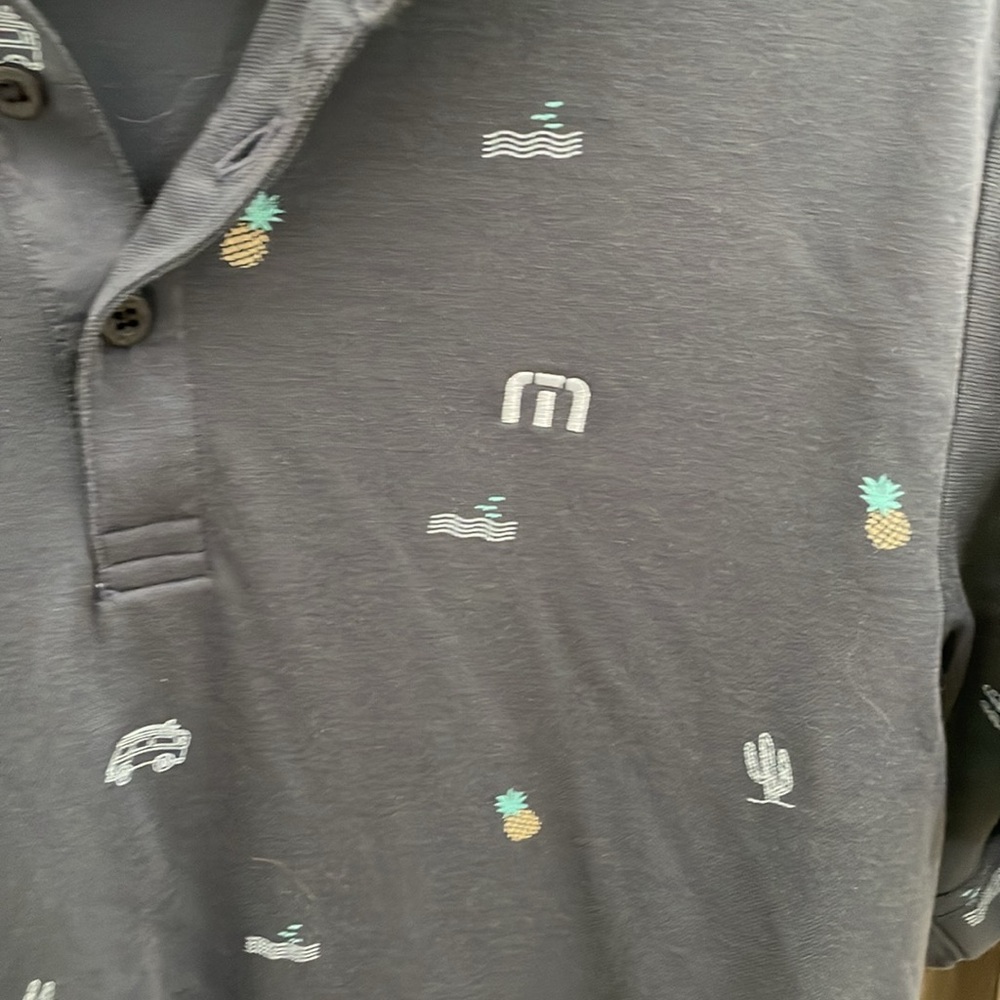 Travis Mathew Navy Blue Polo Size Small - Picture 2 of 9